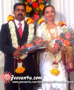 Prem Swapna wedding photos at St Ephrems Church Chirakkadavu Kanjirappally